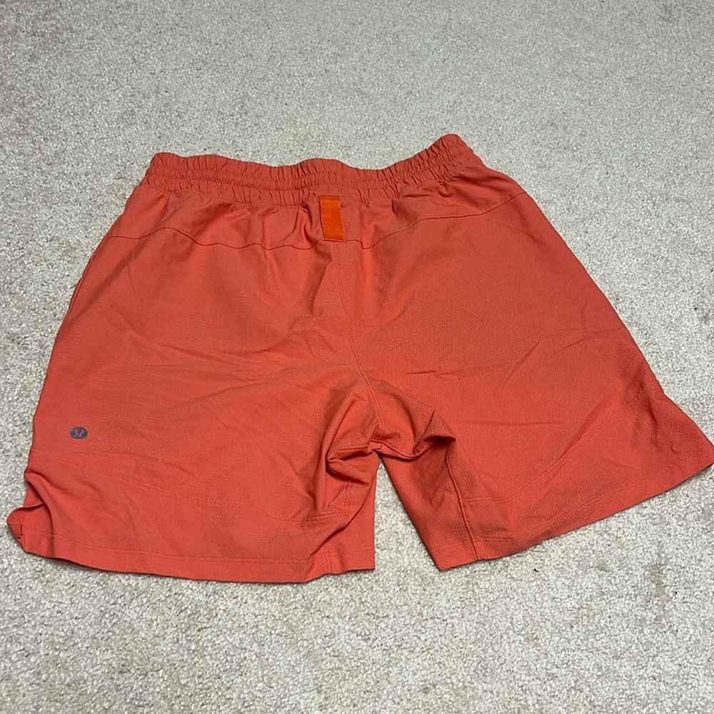Lululemon Men’s Seawheeze Reflective Orange Shorts